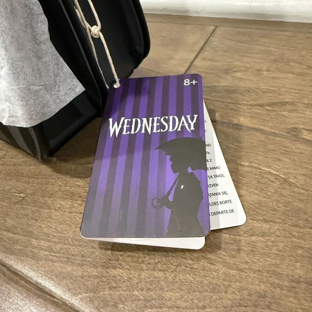 Loungefly Wednesday Addams Exclusive Nevermore Crossbody Bag - Picture 11 of 12